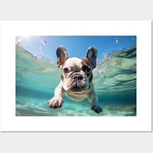 French Bulldog Pet Dog Animal Fun Play Posters and Art